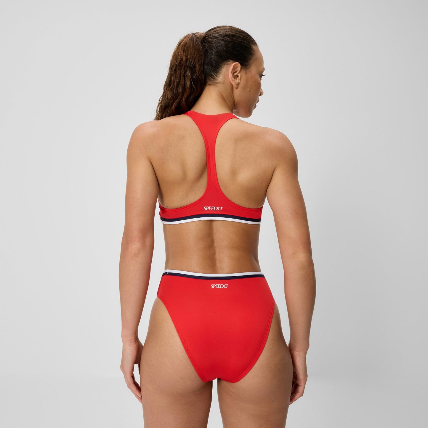 Jetstream Racerback Bikini Top Red/White - Speedo