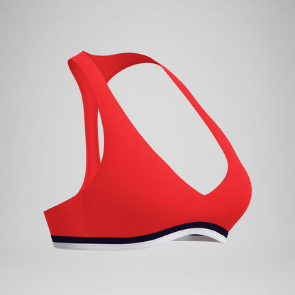 Jetstream Racerback Bikini Top Red/White - Speedo