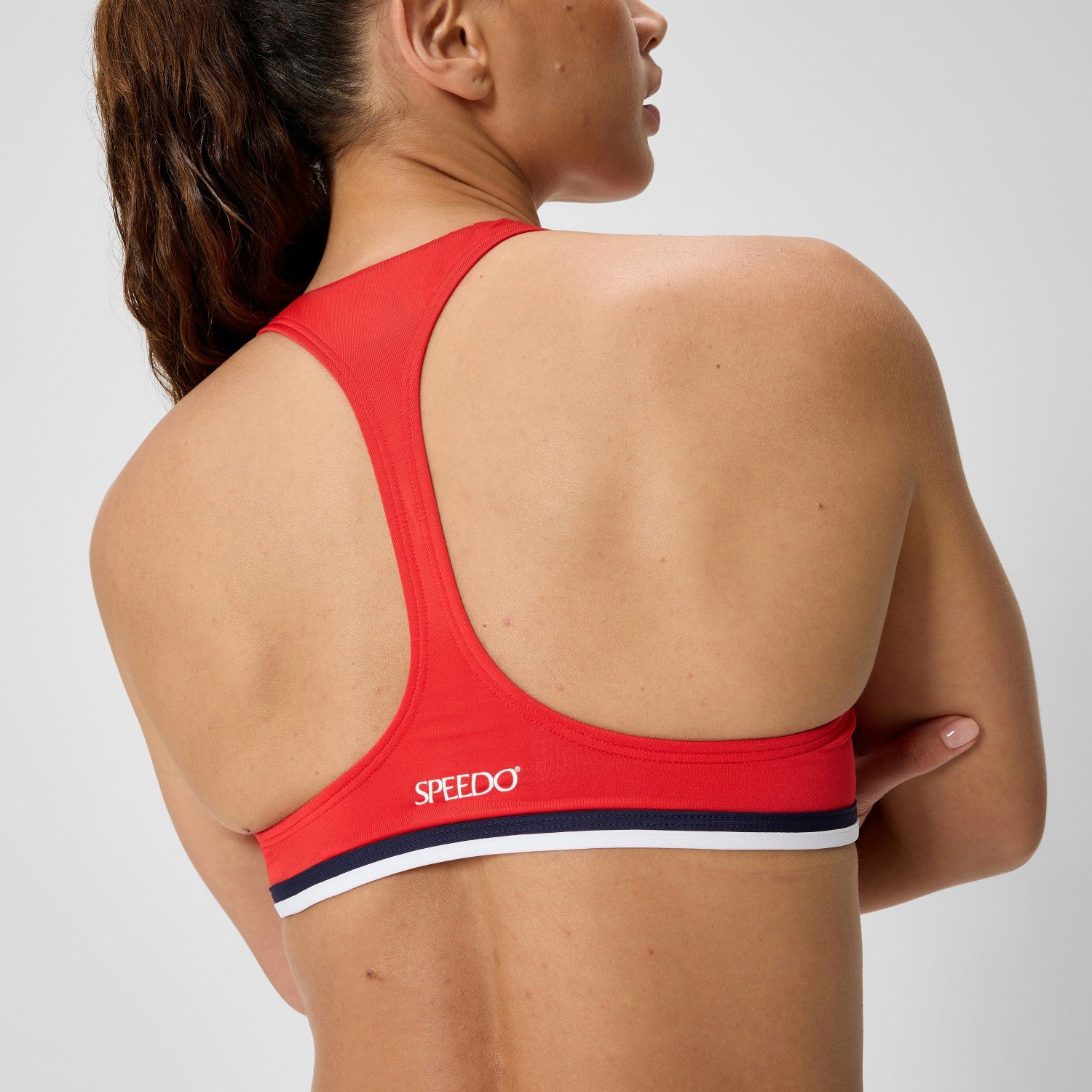 Jetstream Racerback Bikini Top Red/White - Speedo