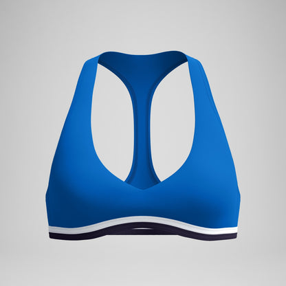 Jetstream Racerback Bikini Top Blue/White - Speedo