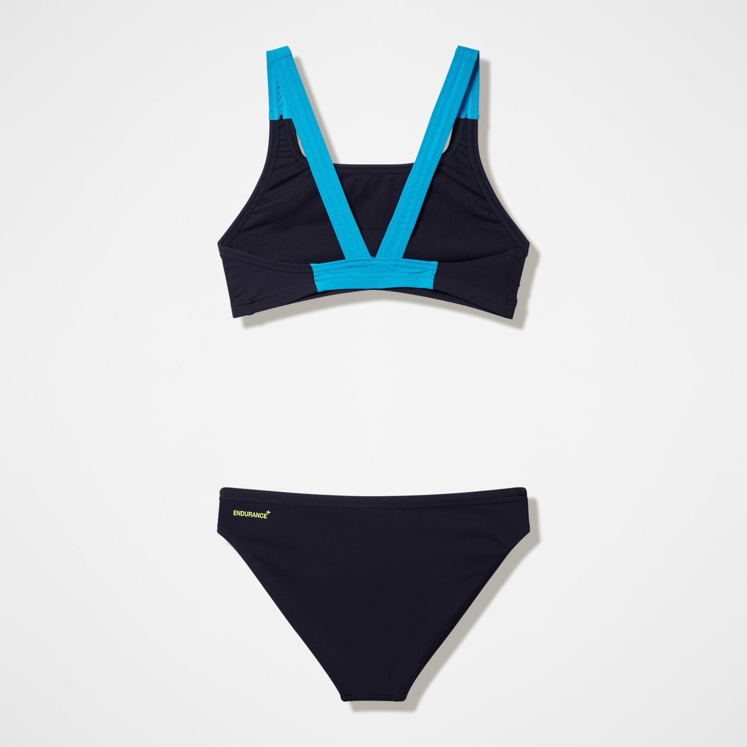 Medley Logo V-Back Bikini Set Black/Turquoise - Speedo