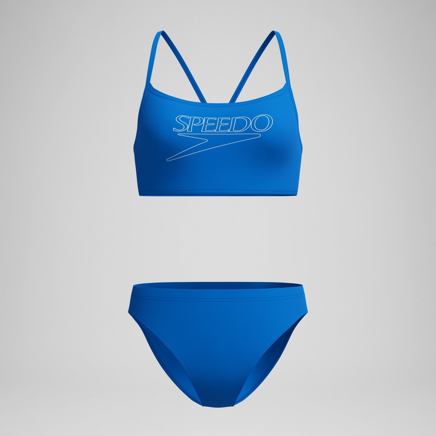 Endurance+ Logo Thinstrap Bikini Set Blue - Speedo