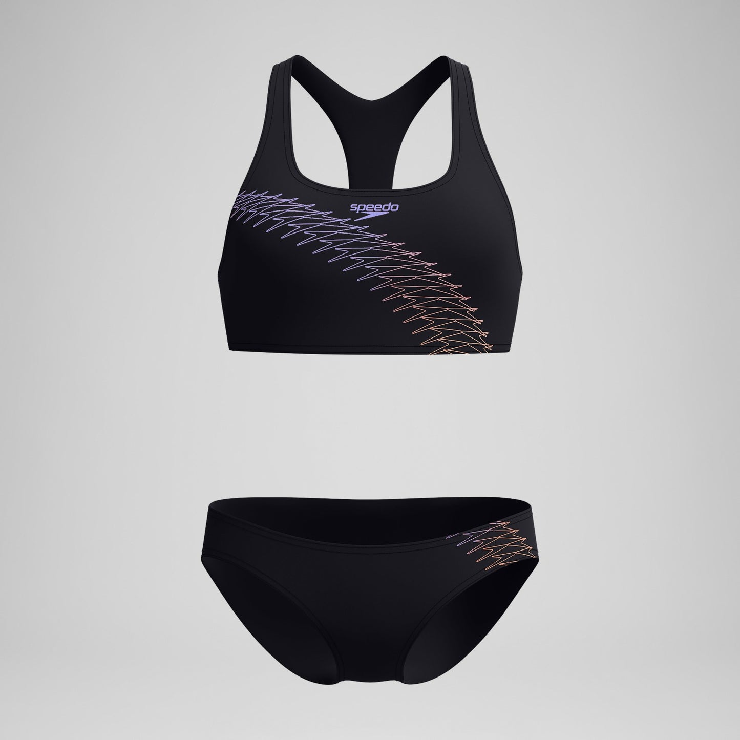 Placement Bikini Set Black/Peach - Speedo