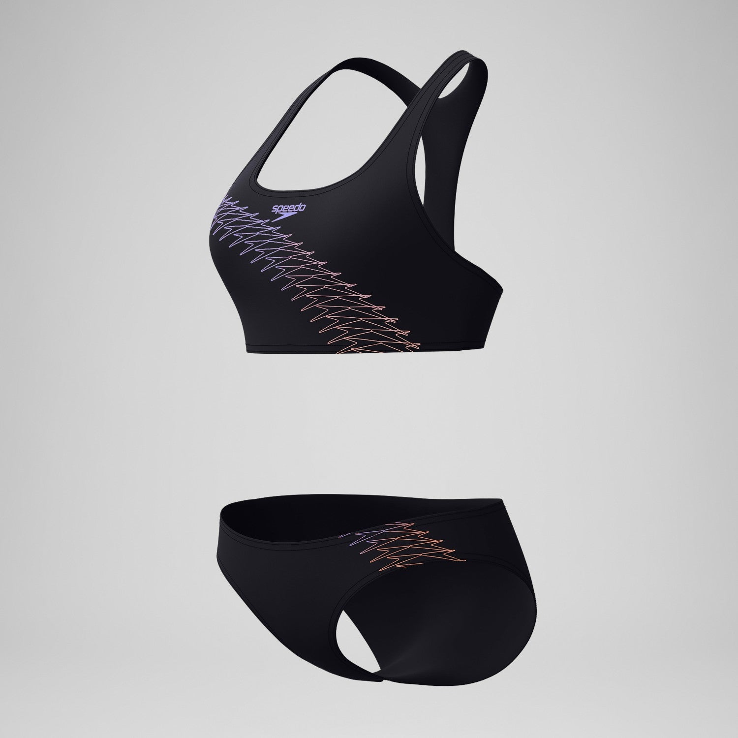 Placement Bikini Set Black/Peach - Speedo