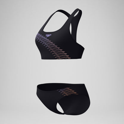 Placement Bikini Set Black/Peach - Speedo