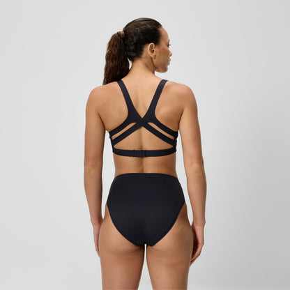 Sculpture Boom Back Bikini Top Black - Speedo