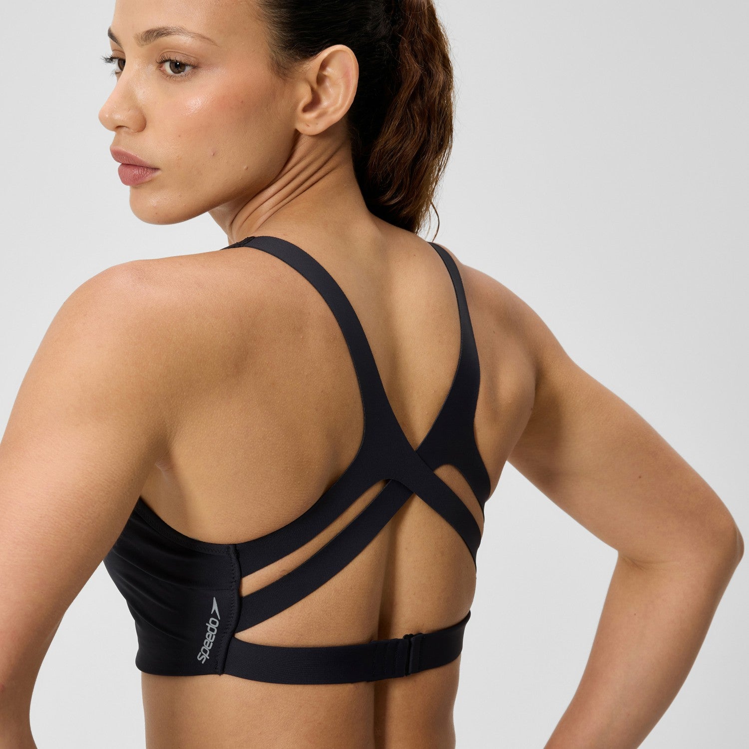 Sculpture Boom Back Bikini Top Black - Speedo