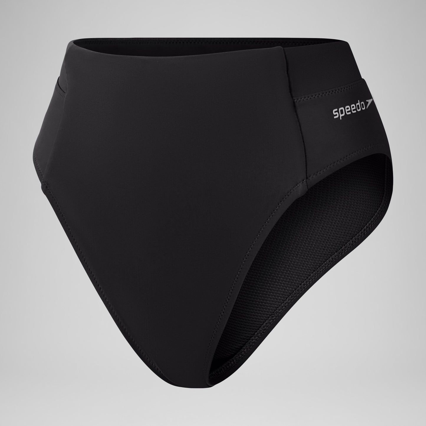 Solid High Waisted Bikini Bottom Dark Grey - Speedo