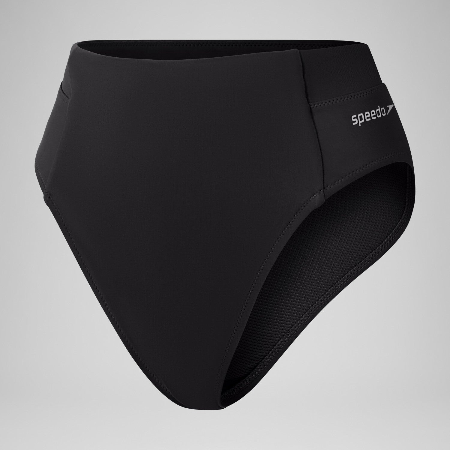 Solid High Waisted Bikini Bottom Dark Grey - Speedo