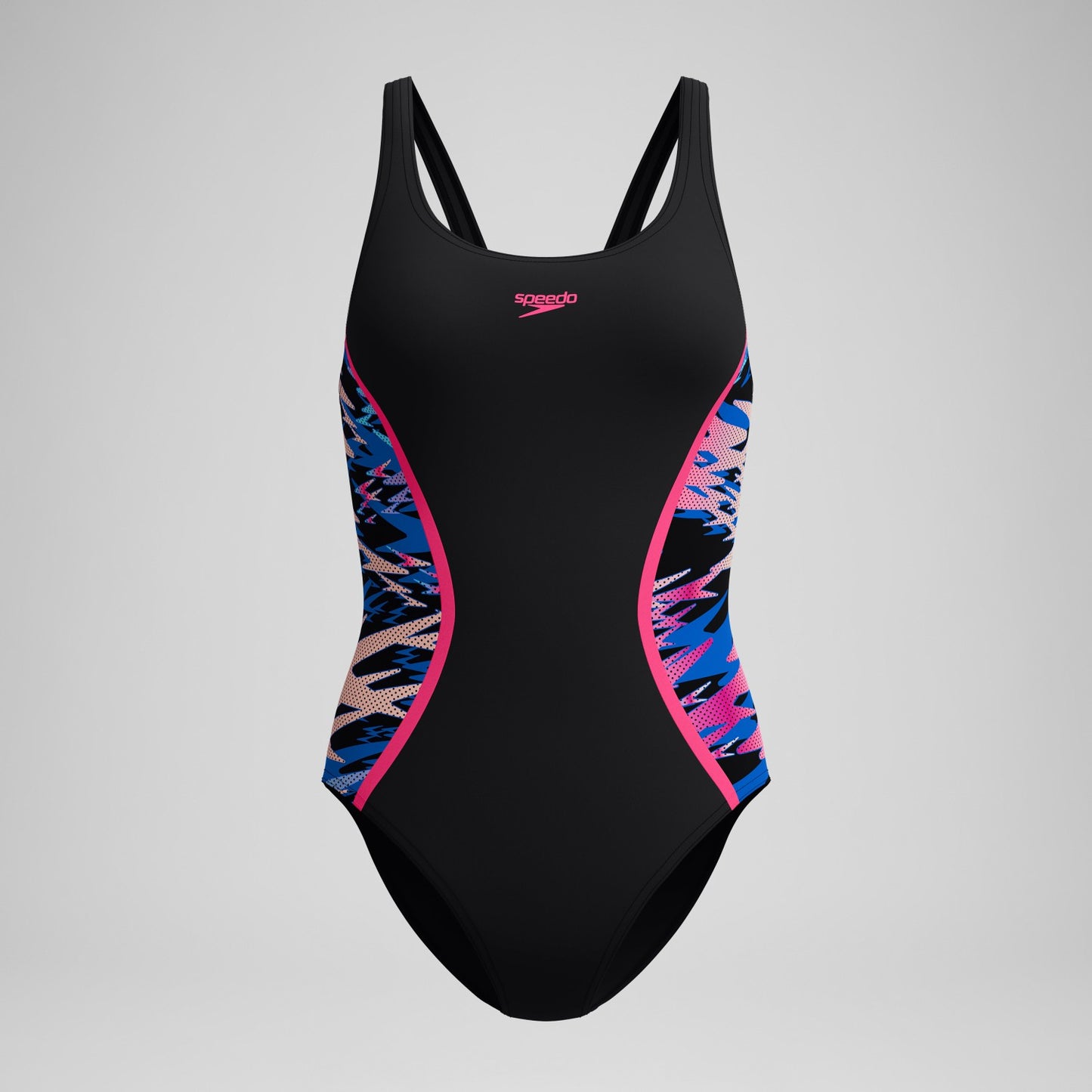 Hyperboom Splice Muscleback Swimsuit Black/Pink - Speedo