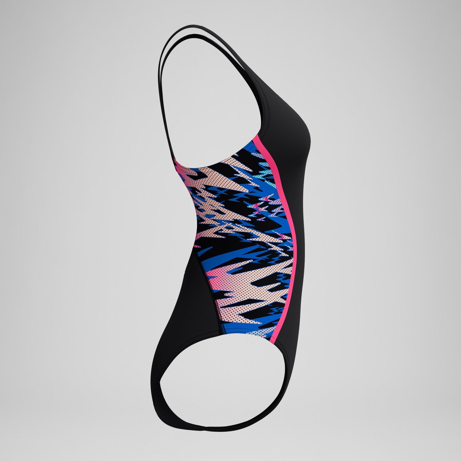 Hyperboom Splice Muscleback Swimsuit Black/Pink - Speedo