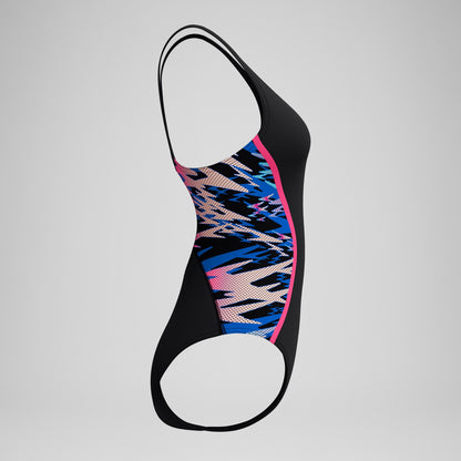 Hyperboom Splice Muscleback Swimsuit Black/Pink - Speedo