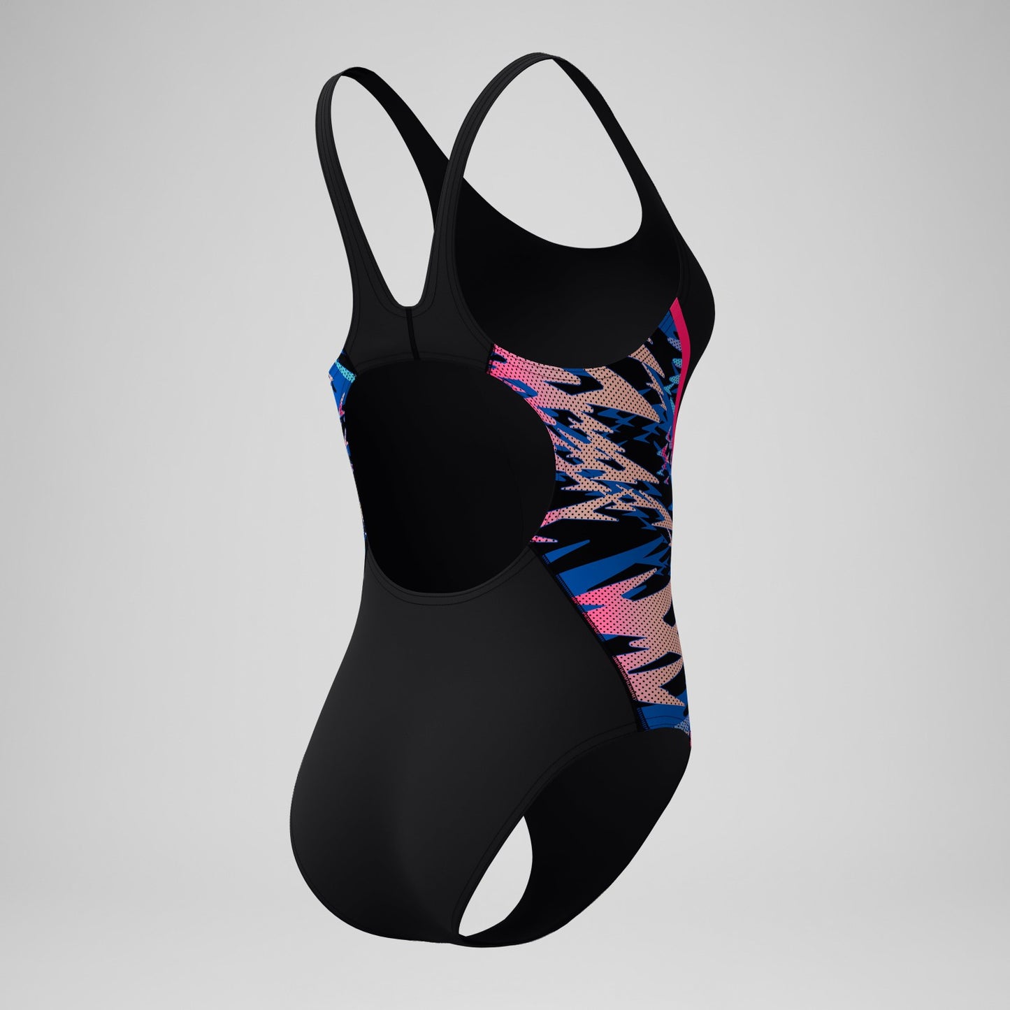 Hyperboom Splice Muscleback Swimsuit Black/Pink - Speedo