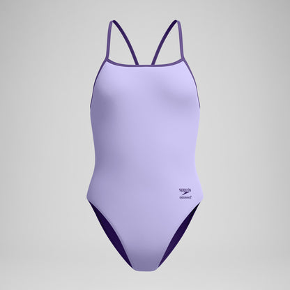 Club Training Turnback Swimsuit Lavender - Speedo
