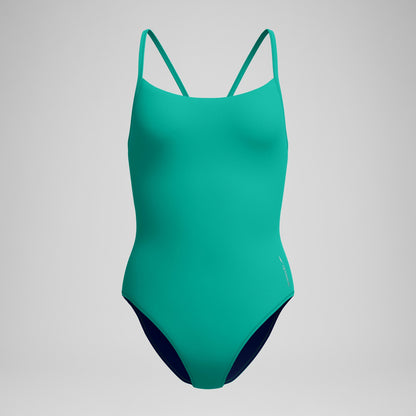 Solid Racerback Swimsuit Teal/Navy - Speedo