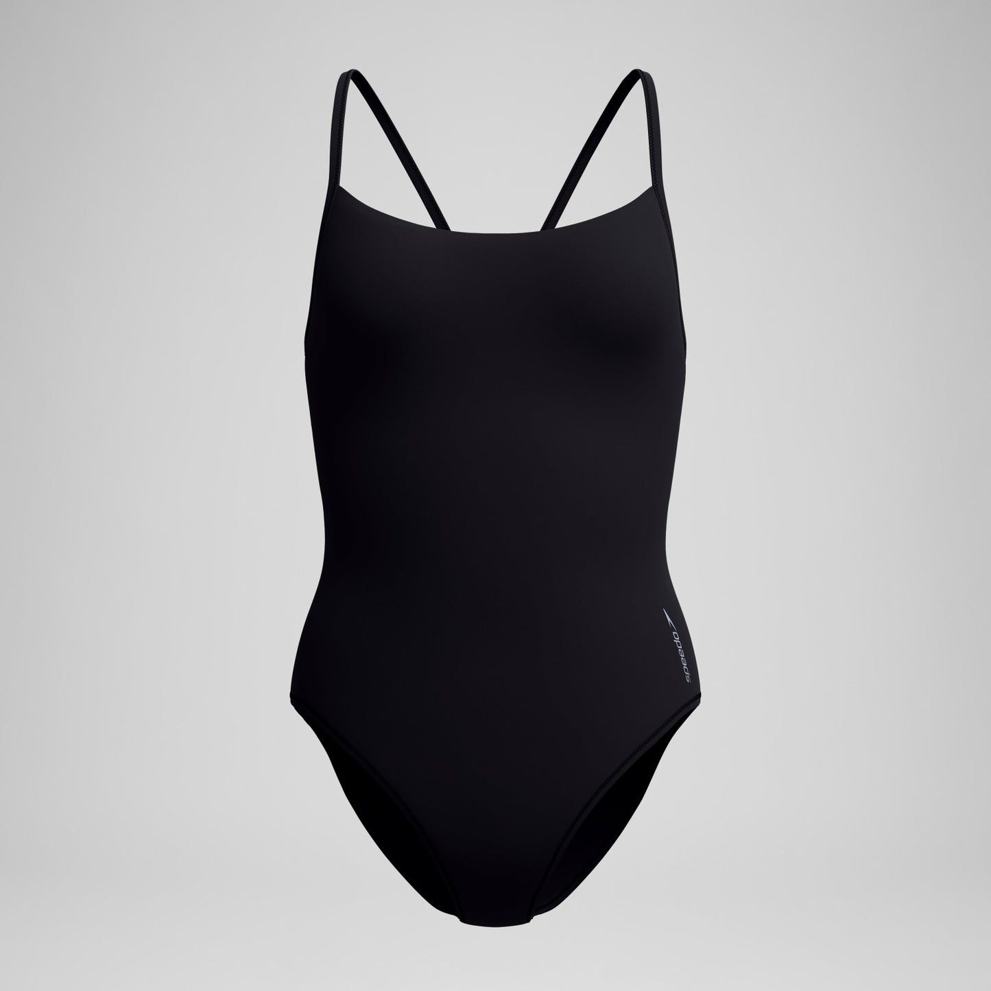Solid Racerback Swimsuit Black/White - Speedo