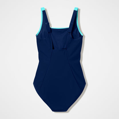 Colourblock Contour Swimsuit Navy/Turquoise - Speedo