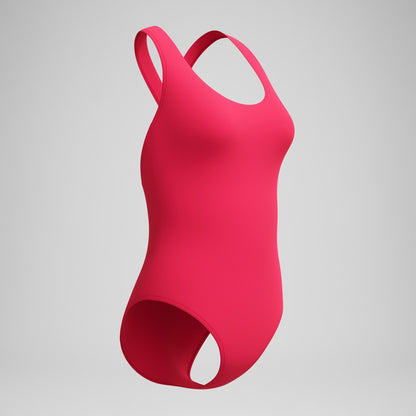 Solid Scoop Neck Swimsuit Ruby - Speedo