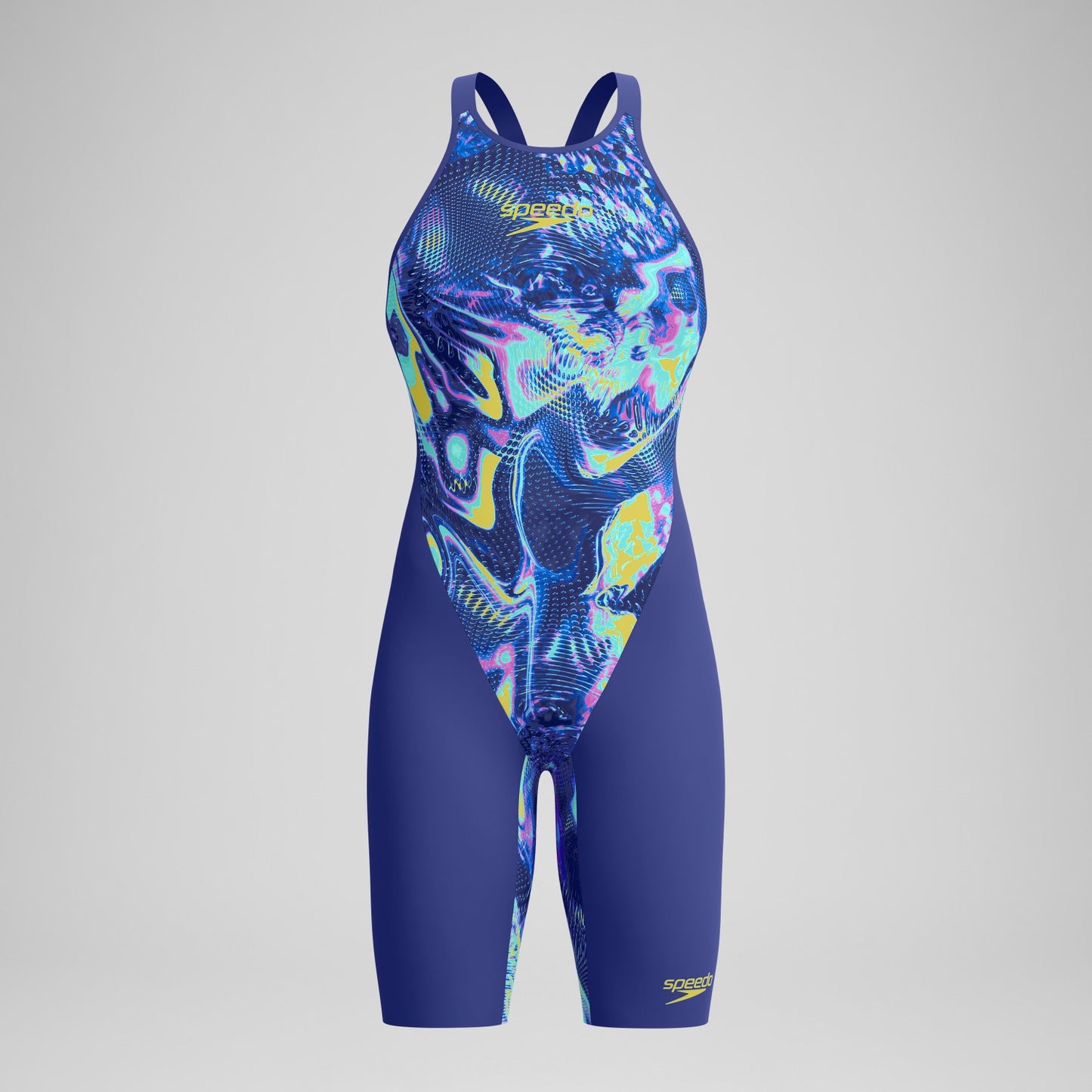 Fastskin LZR Pure Valor 2.0 Closedback Kneeskin Blue/Navy - Speedo