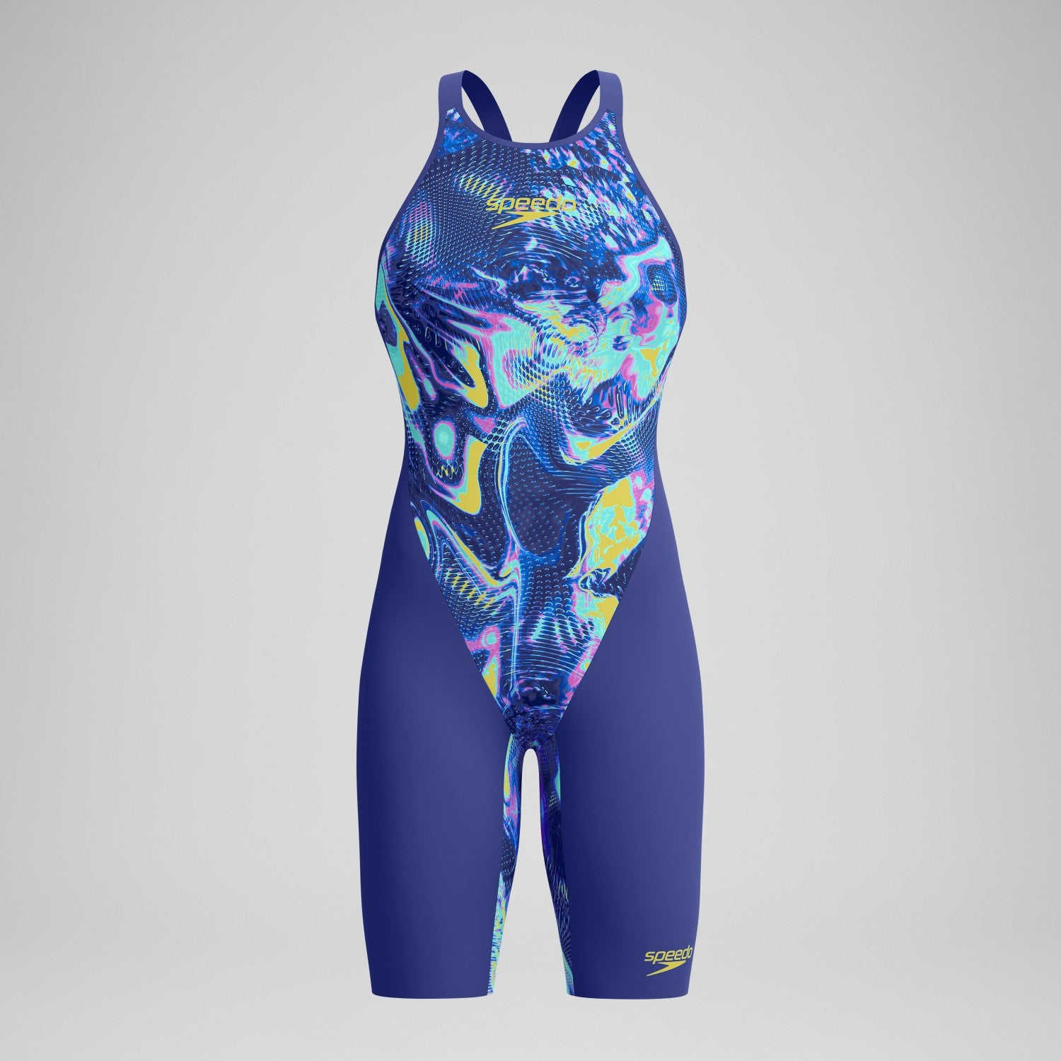 Fastskin LZR Pure Valor 2.0 Closedback Kneeskin Blue/Navy - Speedo