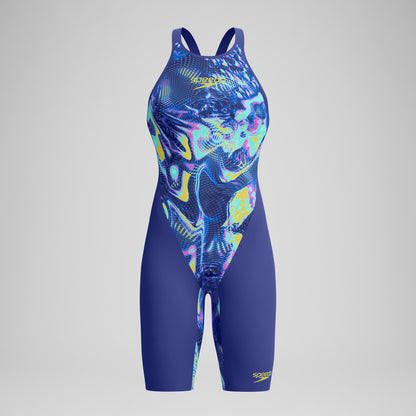 Fastskin LZR Pure Valor 2.0 Closedback Kneeskin Blue/Navy - Speedo