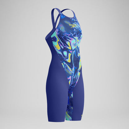 Fastskin LZR Pure Valor 2.0 Closedback Kneeskin Blue/Navy - Speedo