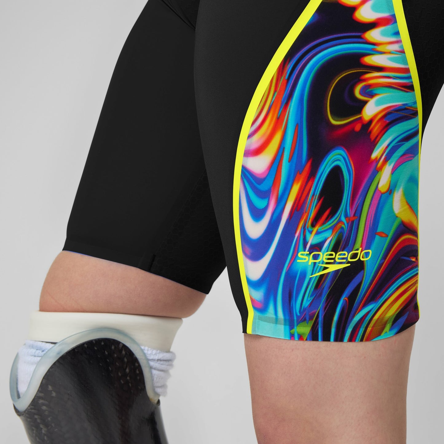 Fastskin LZR Pure Intent 2.0 Closedback Kneeskin Black/Yellow - Speedo