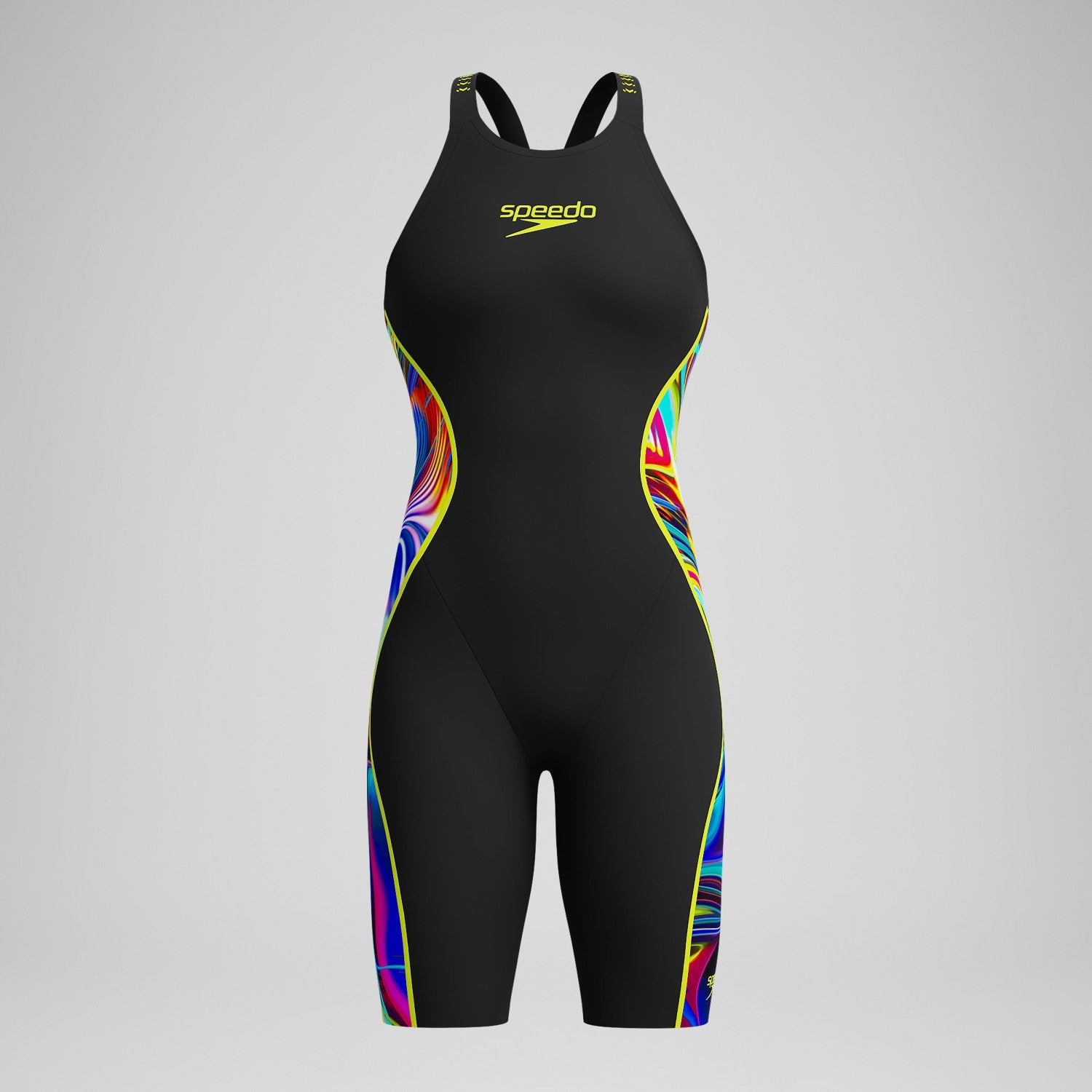 Fastskin LZR Pure Intent 2.0 Closedback Kneeskin Black/Yellow - Speedo