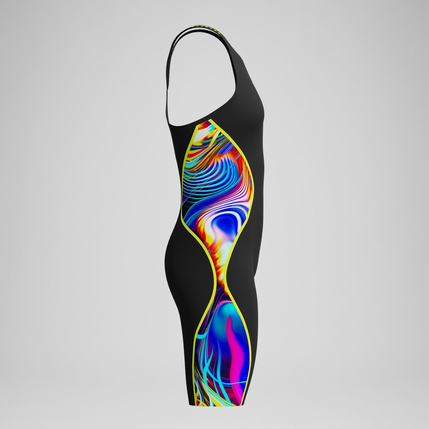 Fastskin LZR Pure Intent 2.0 Closedback Kneeskin Black/Yellow - Speedo