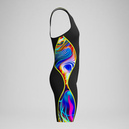 Fastskin LZR Pure Intent 2.0 Closedback Kneeskin Black/Yellow - Speedo
