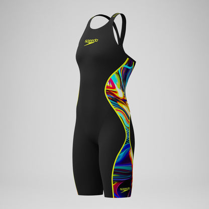 Fastskin LZR Pure Intent 2.0 Closedback Kneeskin Black/Yellow - Speedo