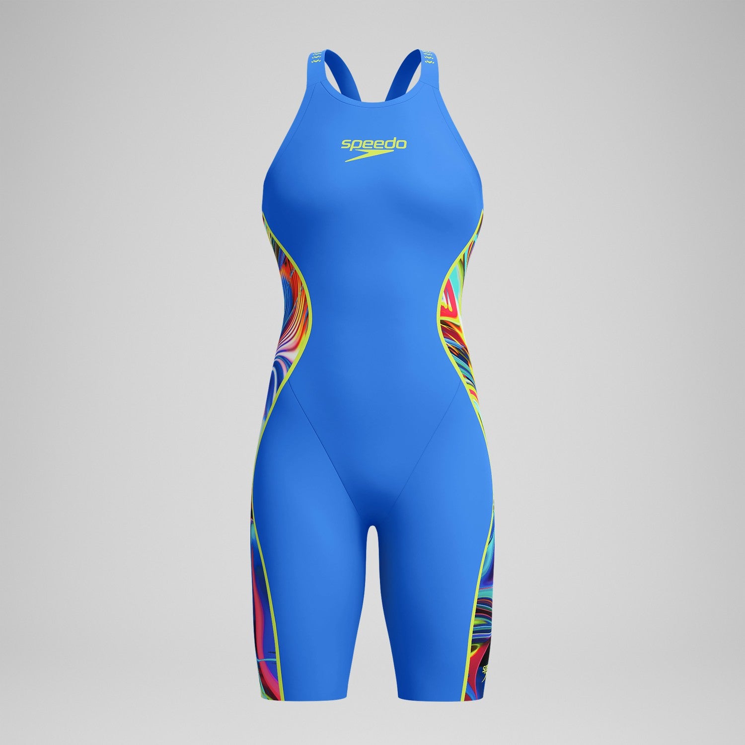 Fastskin LZR Pure Intent 2.0 Closedback Kneeskin Blue/Yellow/R - Speedo