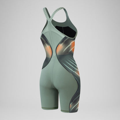 Fastskin LZR Pure Intent 2.0 Closedback Kneeskin Green/Orange - Speedo