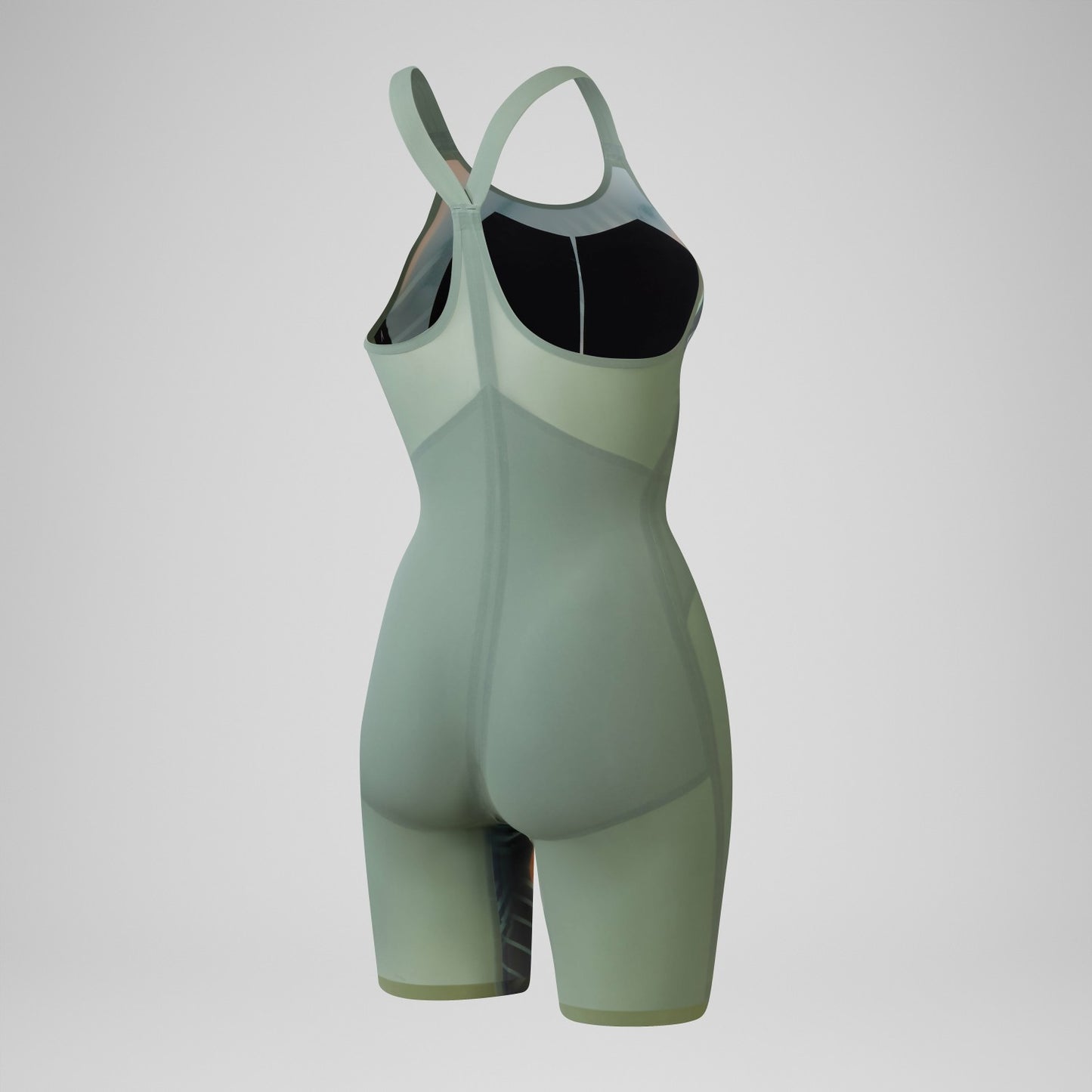 Fastskin LZR Pure Valor 2.0 Closedback Kneeskin Green/Orange - Speedo