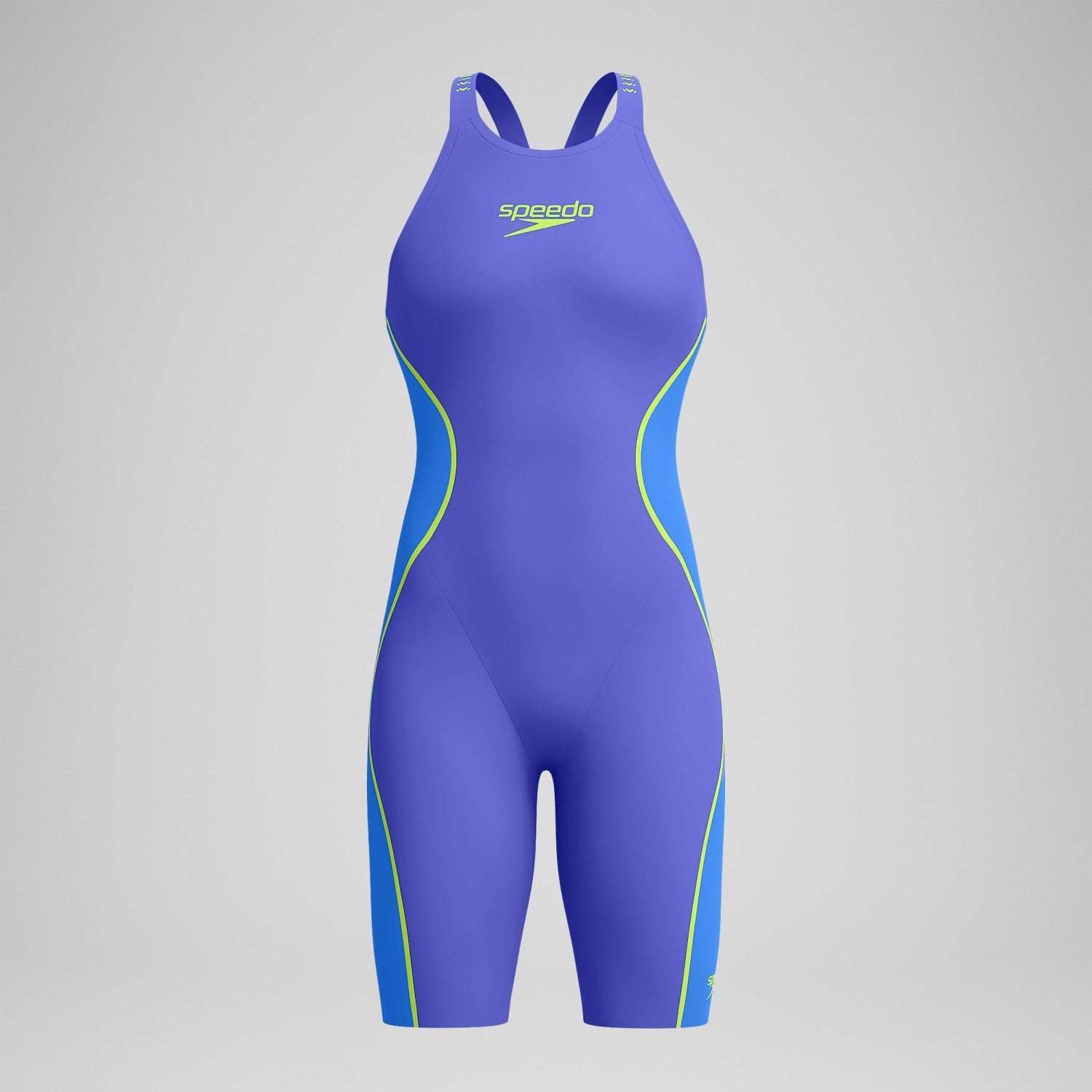 Fastskin LZR Pure Intent 2.0 Openback Kneeskin Blue/Yellow - Speedo