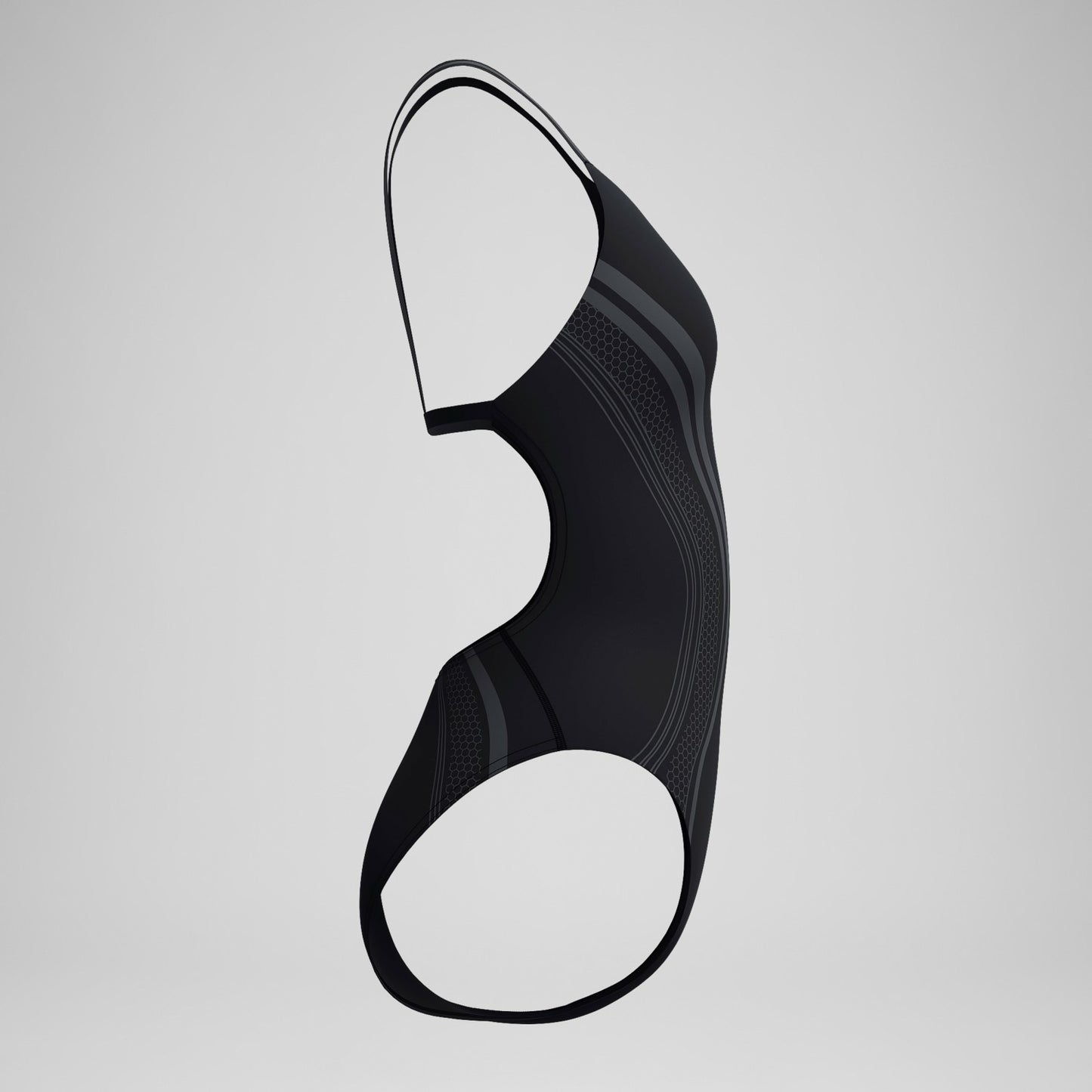 V Class Printed Active Back Swimsuit Black - Speedo