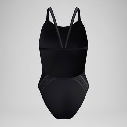 V Class Printed Active Back Swimsuit Black - Speedo