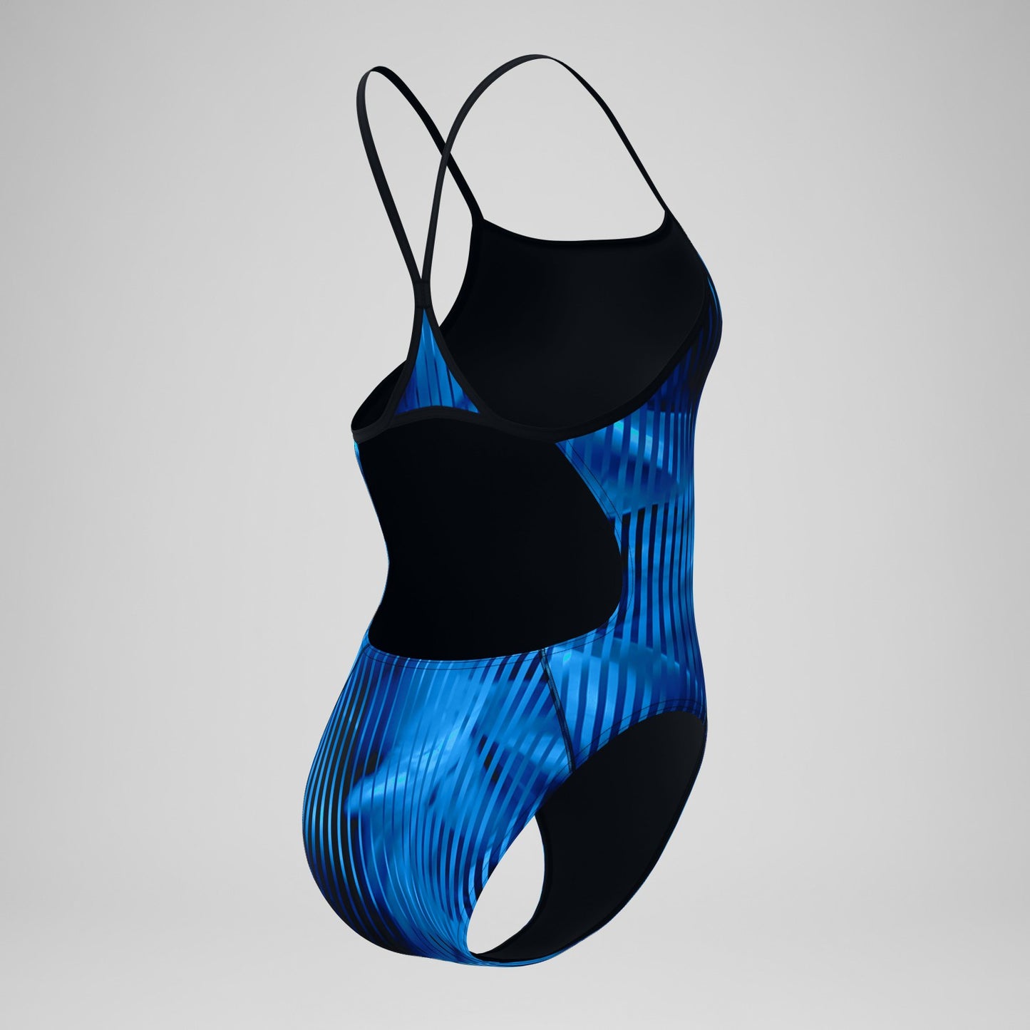 Club Training Printed Turnback Swimsuit Blue - Speedo