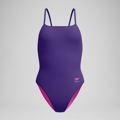 Club Training Web Back Swimsuit Purple - Speedo