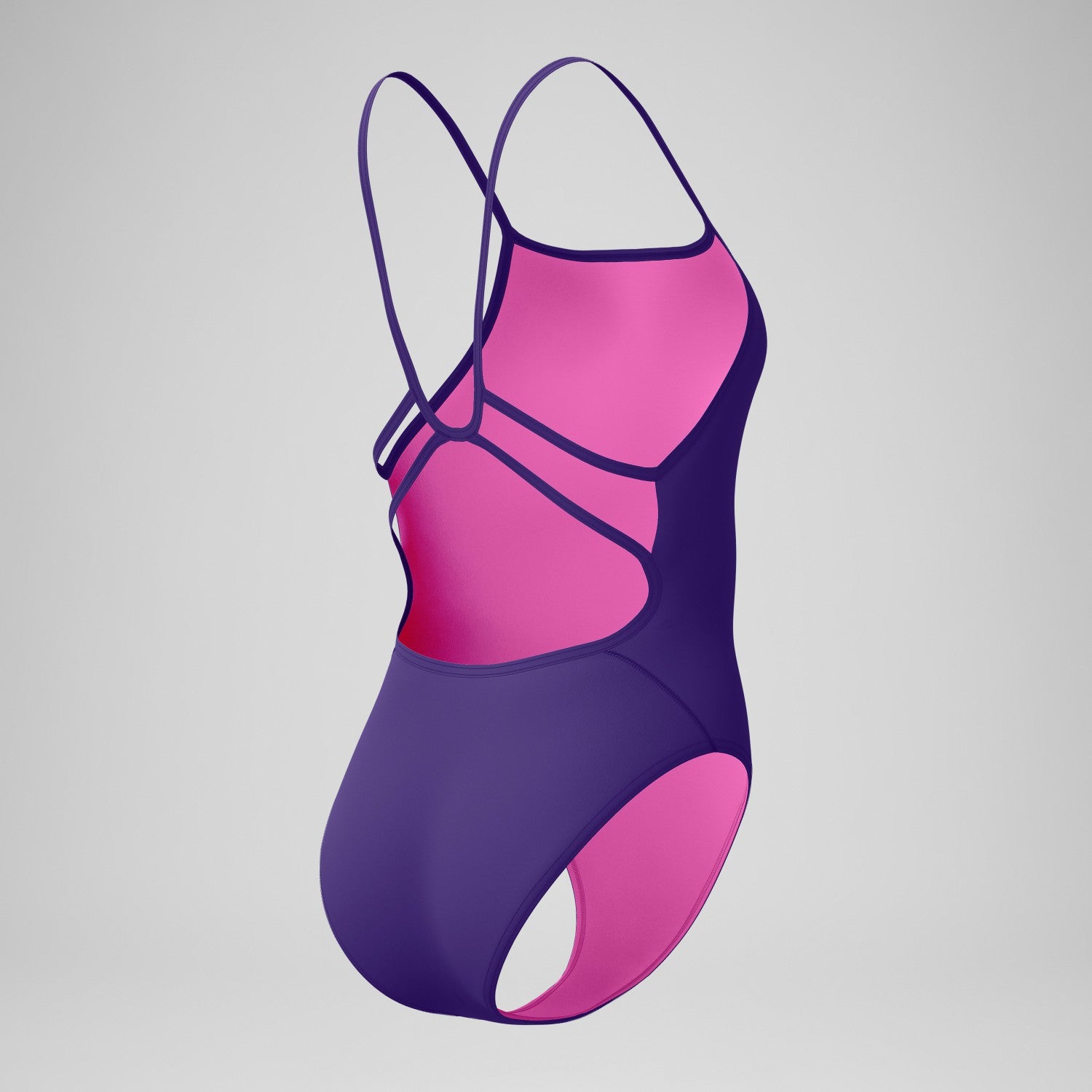 Club Training Web Back Swimsuit Purple - Speedo
