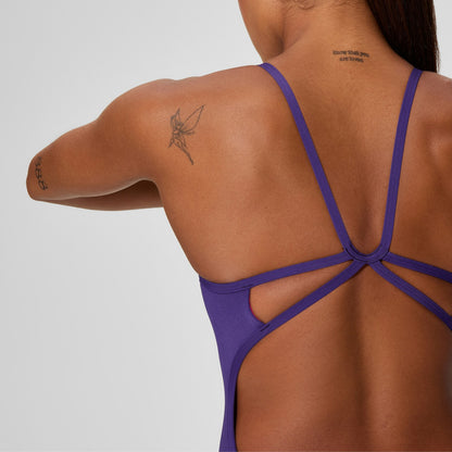Club Training Web Back Swimsuit Purple - Speedo