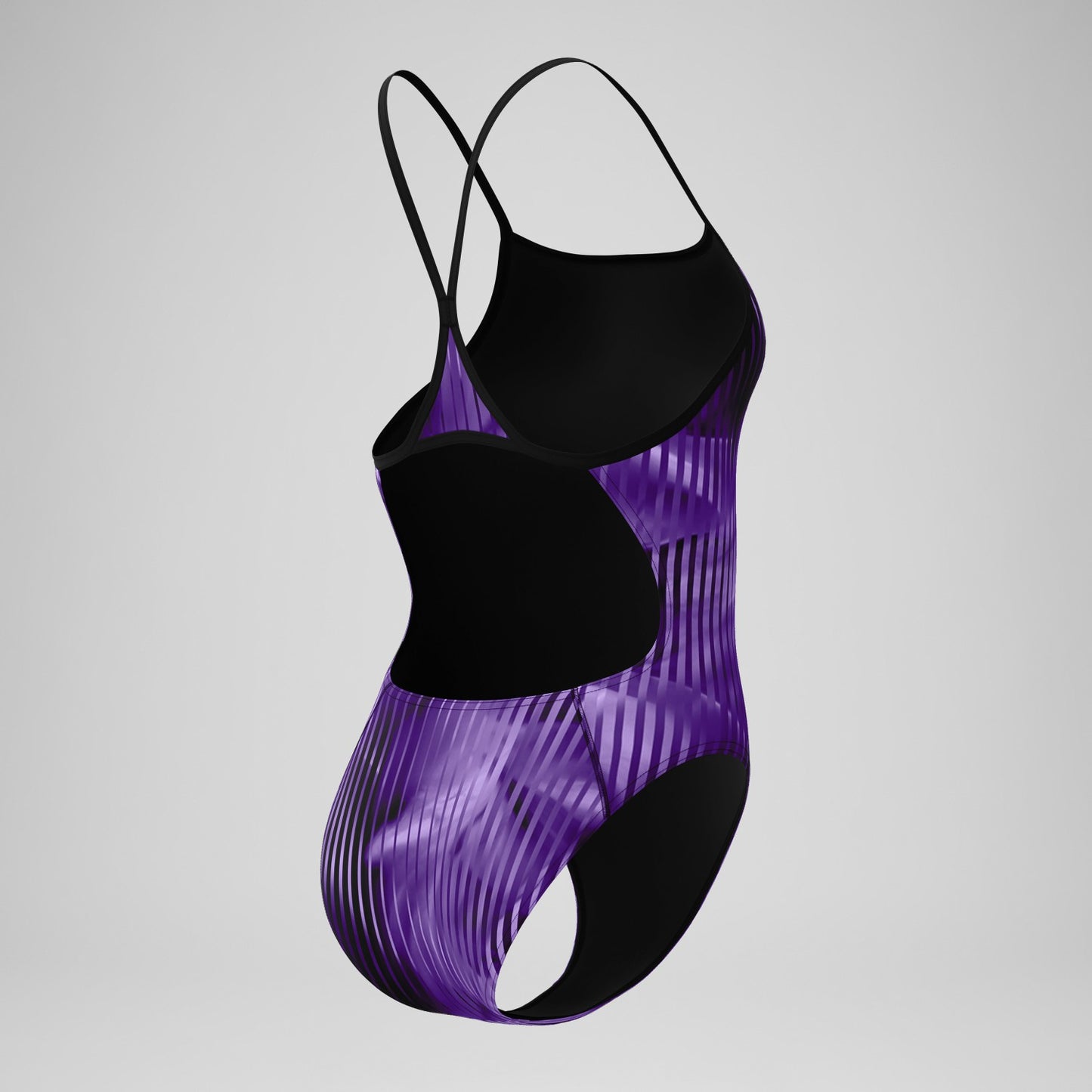 Club Training Printed Turnback Swimsuit Purple - Speedo