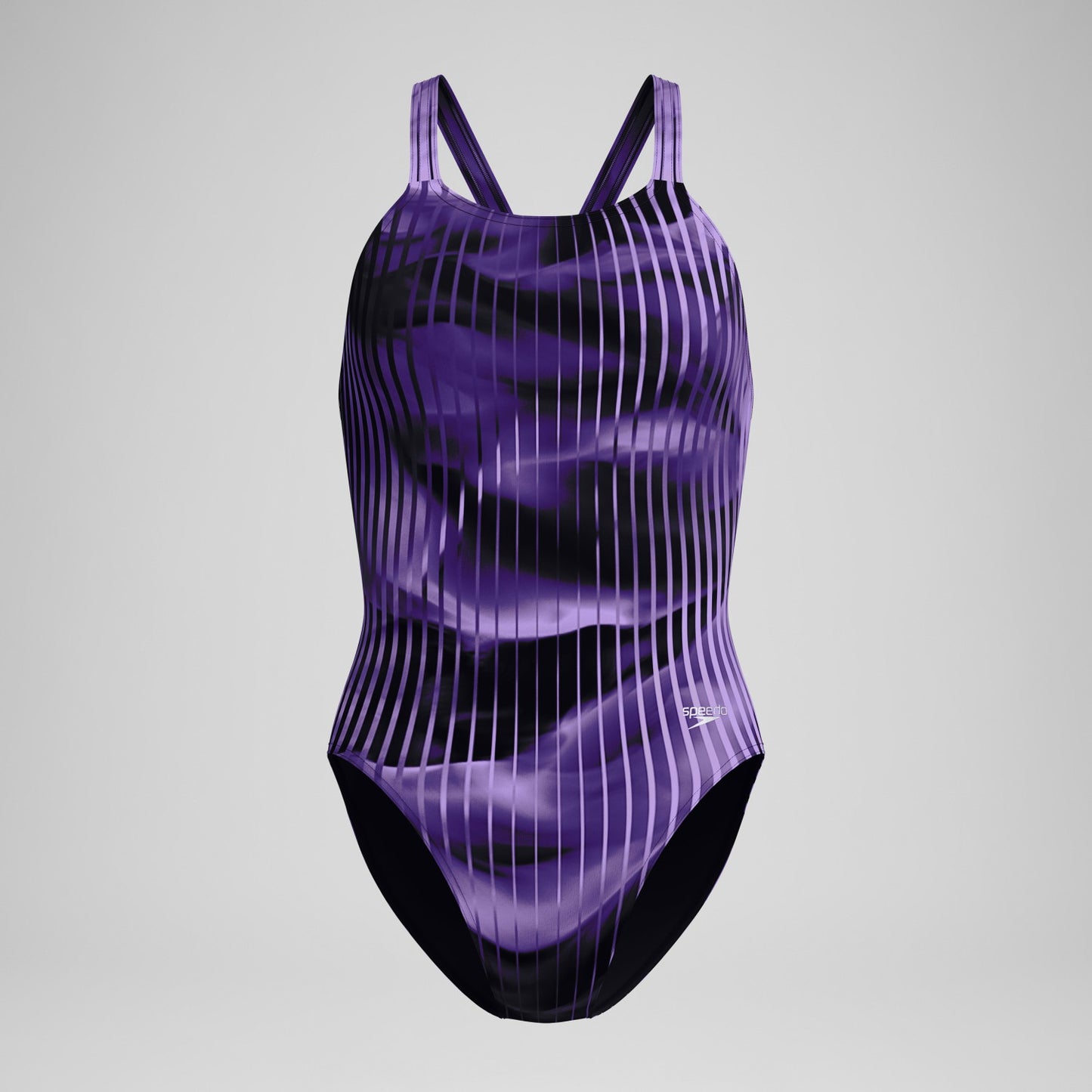 Club Training Printed Leaderback Swimsuit Purple - Speedo
