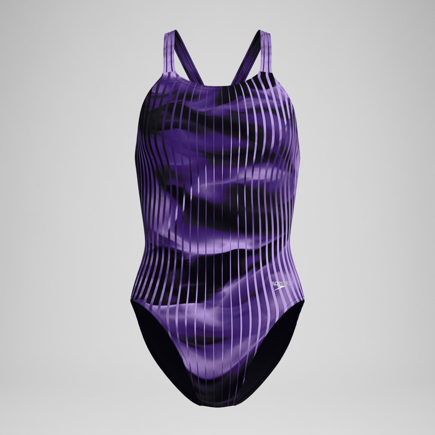 Club Training Printed Leaderback Swimsuit Purple - Speedo