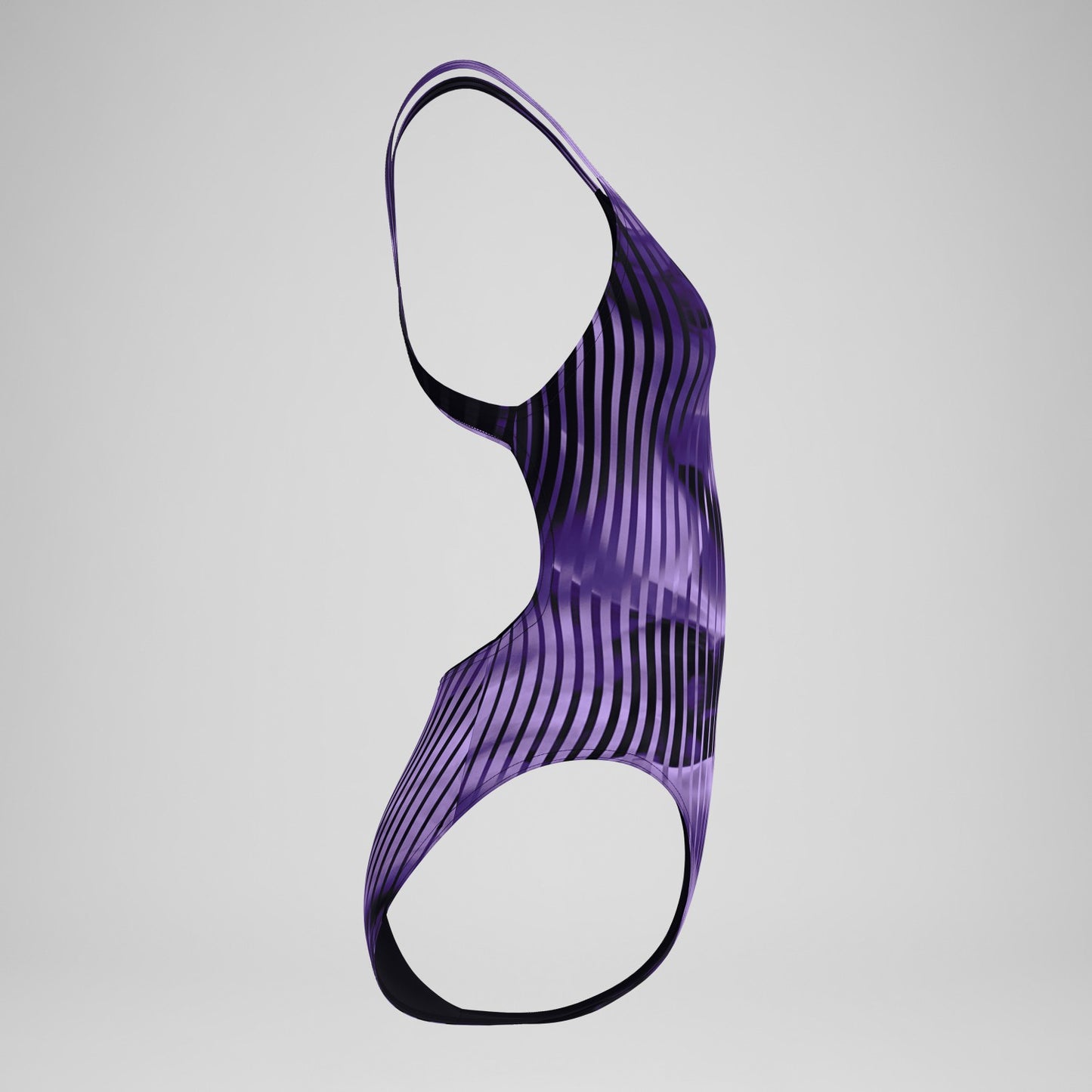 Club Training Printed Leaderback Swimsuit Purple - Speedo