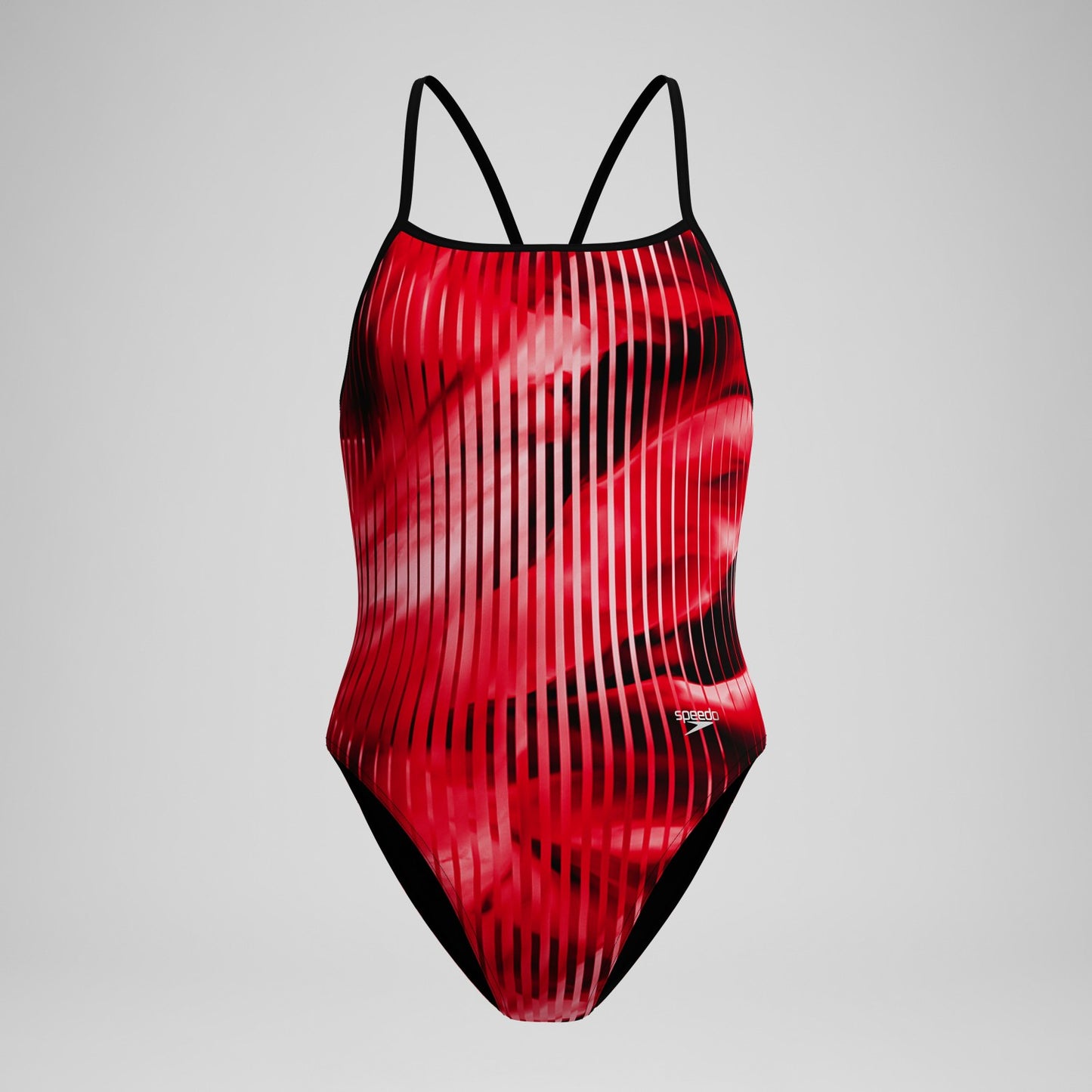 Club Training Printed Turnback Swimsuit Red - Speedo