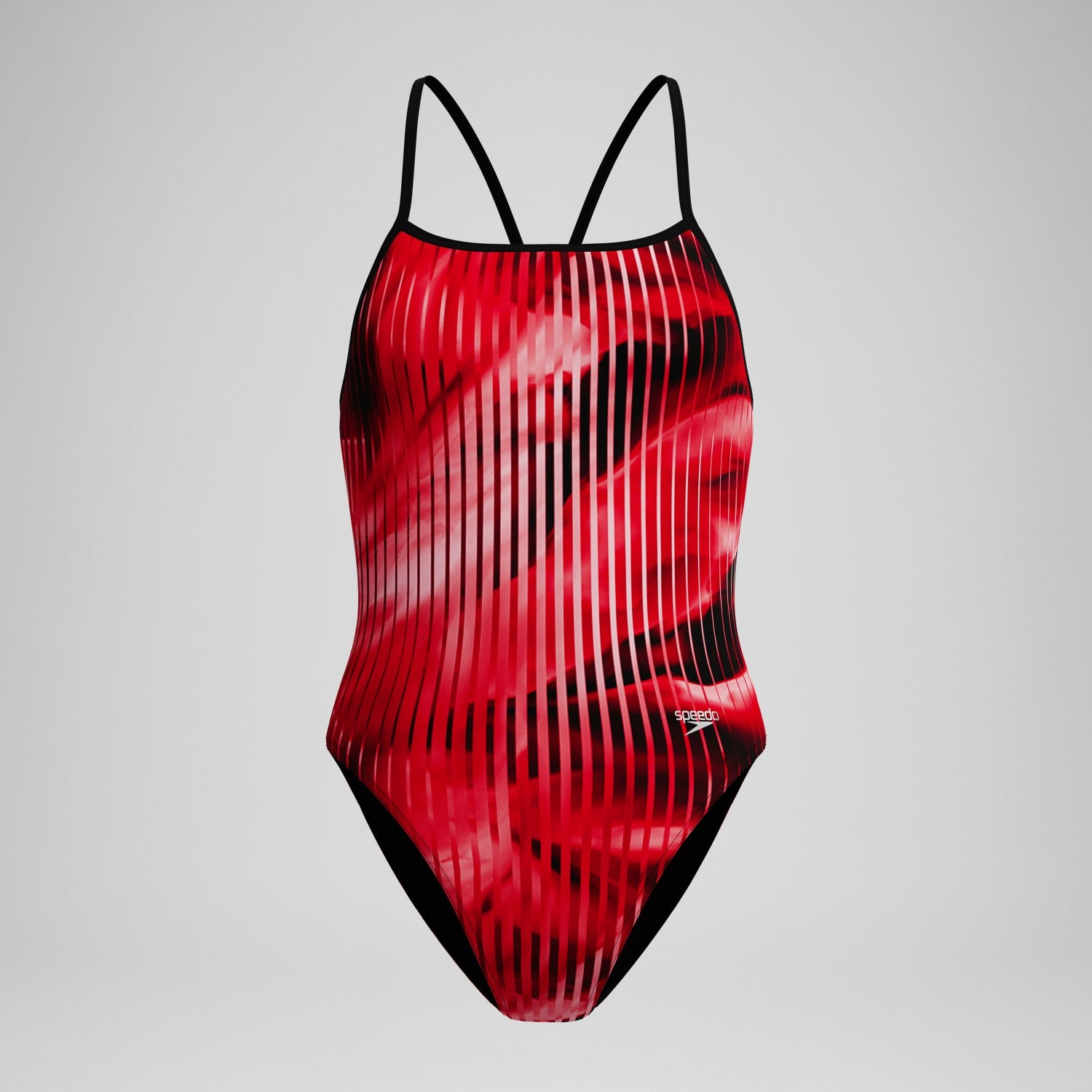 Club Training Printed Turnback Swimsuit Red - Speedo