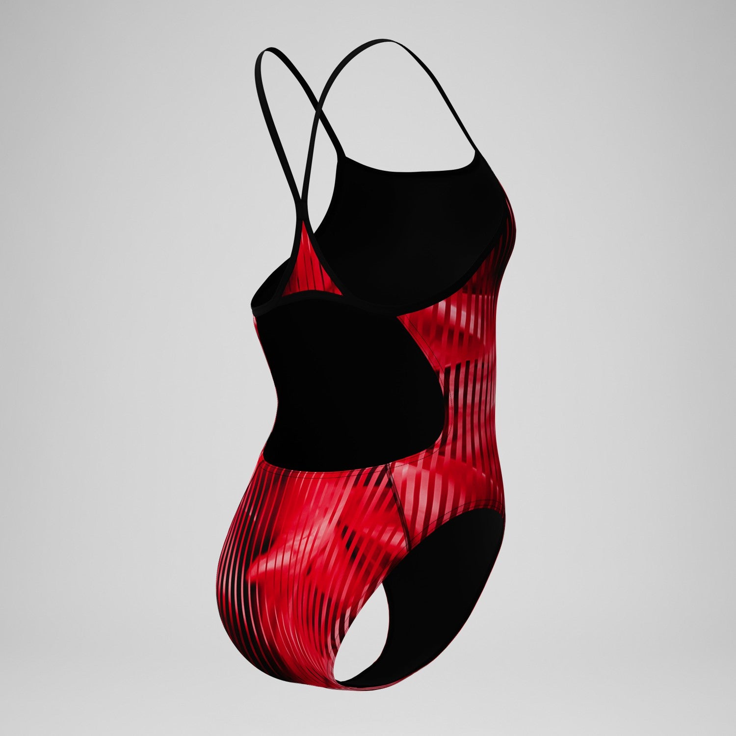 Club Training Printed Turnback Swimsuit Red - Speedo