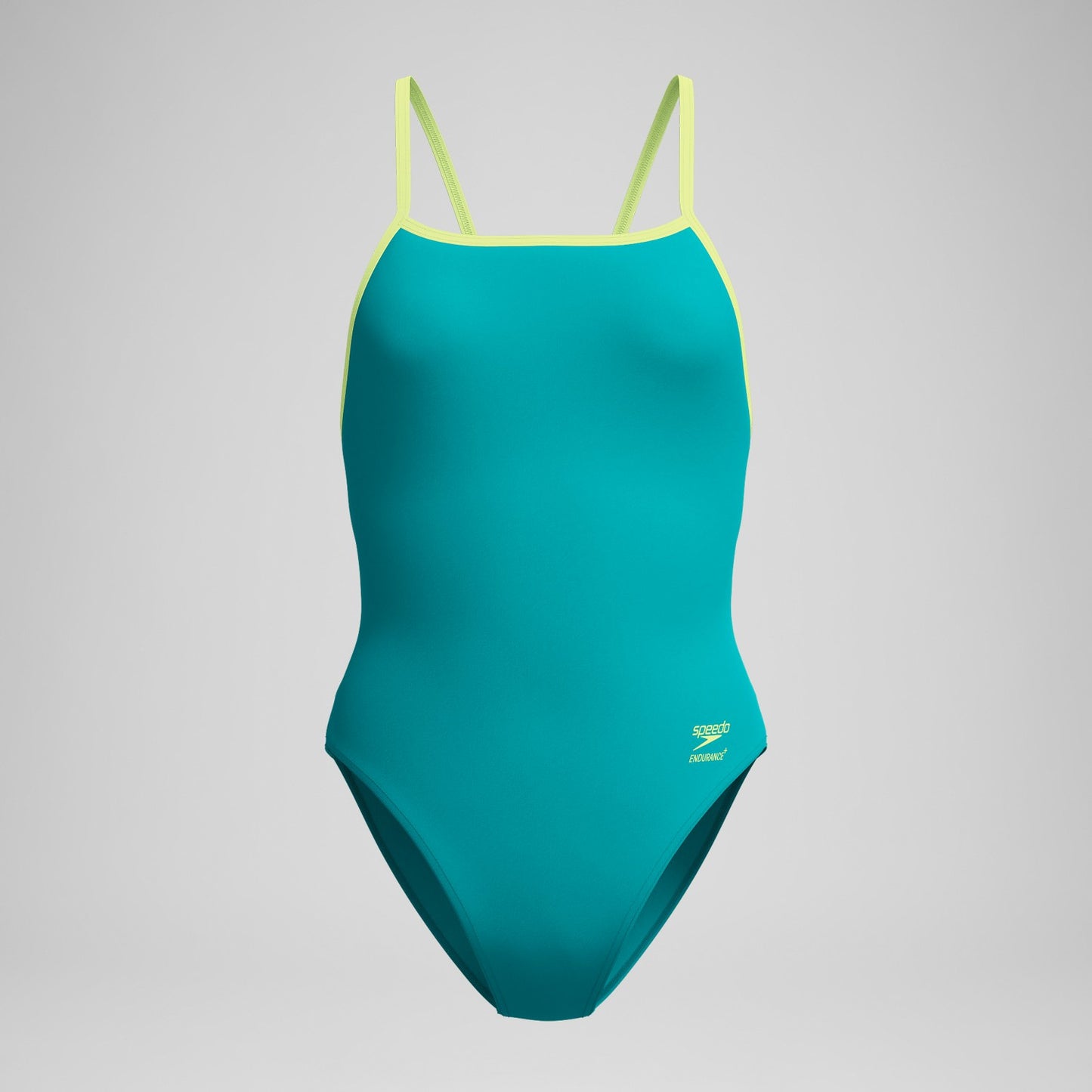 Club Training Solid Tri Back Swimsuit Green/Yellow - Speedo