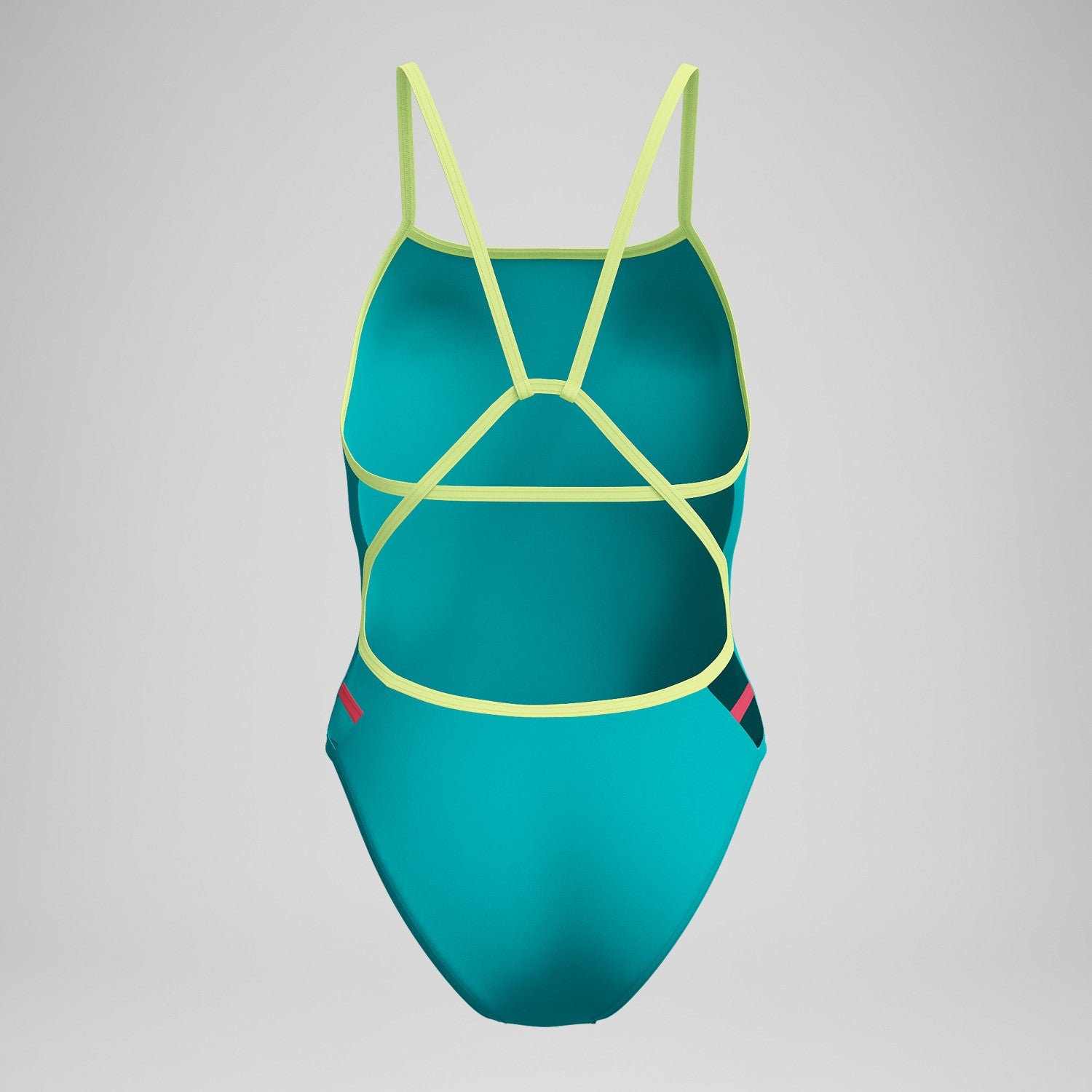 Club Training Solid Tri Back Swimsuit Green/Yellow - Speedo